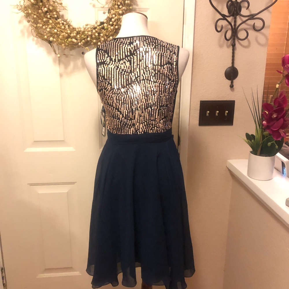 NWT 3.1 Philip Lim 4Target Navy Sequin Midi Dress - Picture 5 of 9